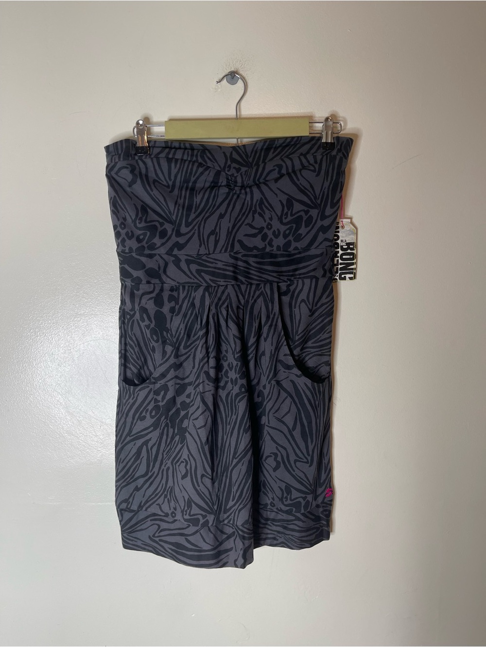 Billabong strapless mini dress size large women’s nwt